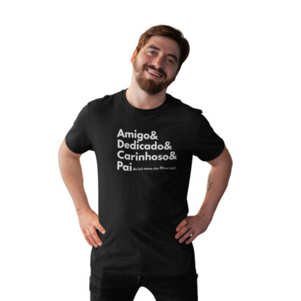 Camiseta Presente Pai Marido Avô Personalizada 100% Algodão Soft Made Store