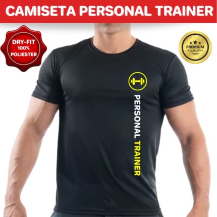 Camiseta Personal Trainer Unissex Dryfit Personalizada Nome ou Insta - Envio Rápido