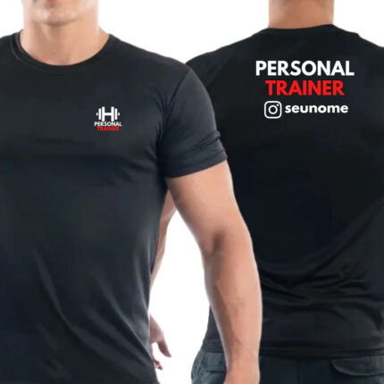 Camiseta Personal Masculino Trainer Made Store Seu Nome Personalizado Treinador Academia Dry Fit