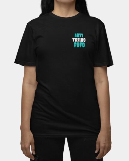 Camiseta Unissex Frase Anti Treino Fofo